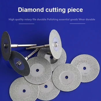 

Hot 10 Pcs Diamond Saw Blades Disc Wheel Glass Ceramic Cutting Wheel for Jade Jewelry Metal PLD