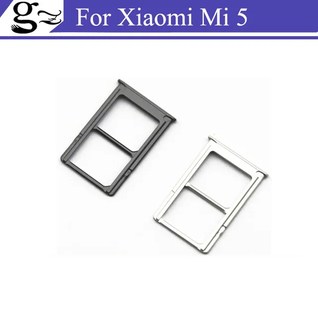 Cheap In Stock High Quality Sim Card Slot Tray Card Holder For Xiaomi Mi5 M5 5.15 Inch Snapdragon 820 Mobile Phone