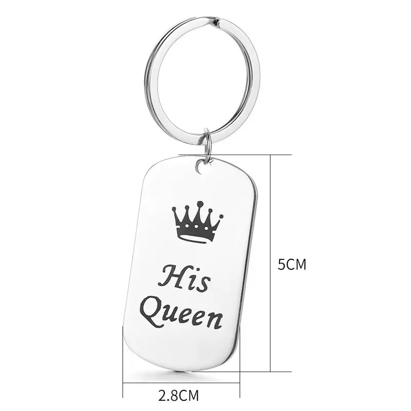 V. Я ее король его брелок с надписью queen Король& queen парная цепочка для ключей головоломка Корона ключ кольцо для влюбленных Подарок на годовщину свадьбы; Прямая поставка
