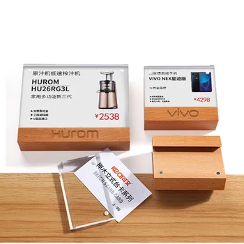 

A6 Unique Design Restaurant Hotel Use Clear Acrylic Table Menu Paper Sign Holder Stand Card Display Frame