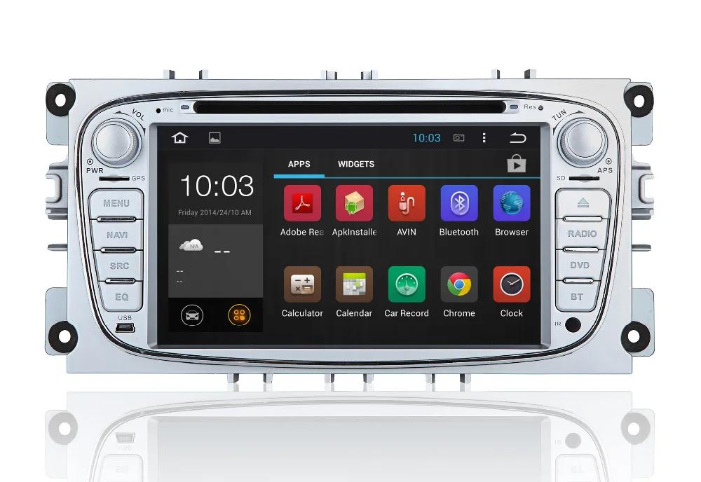 Sale Quad Core+2G RAM Android 7.1 Car DVD GPS Navigation System for Ford Focus/Mondeo/S-max/C-max/Galaxy Car Radio Head unit Canbus 1