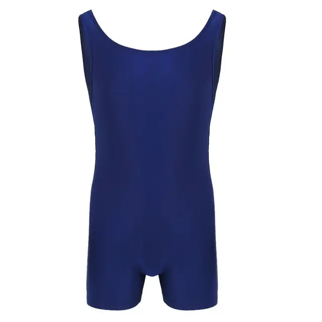 iiniim Mens Sleeveless Stretchy One Piece Sport Gym Bodysuit Gymnastics