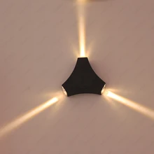 Открытый 9 Вт/12 Вт светодиодный настенный светильник звезда лампа Водонепроницаемый EDIFICE стадии строительных Декор сад