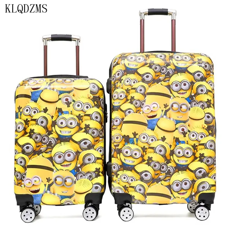 yellow spinner luggage