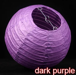Дешево!(5 шт./партия) 12 ''(30 см) многоцветные китайское круглое бумажные фонарики светодиодные фонари для свадьбы День рождения украшения воздушный шар - Цвет: dark purple