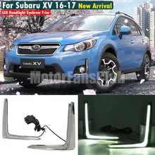DRL ДЛЯ SUBARU XV CROSSTREK 2016 2017 АВТОМОБИЛЕЙ СВЕТОДИОДНЫМИ ФАРАМИ ДНЕВНОГО СВЕТА ПРОТИВОТУМАННАЯ ФАРА