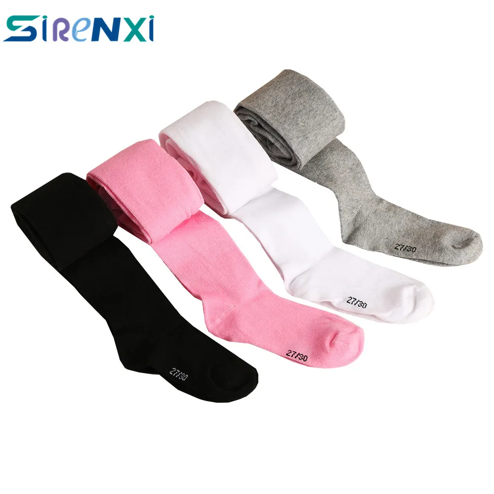 

SIRENXI Spring New Baby Girls Soft Cotton Pantyhose Knitted Tights Soft Infant Tollde Clothing For 0-6 Years Kids Hot Sale 2019