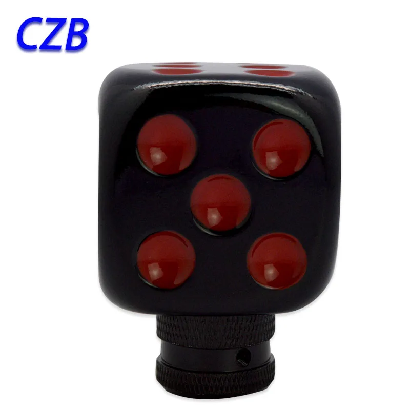 

2019 Universal Manual Interior Parts Gear Stick Shift Shifter Lever Knob Black Dice Marches Fast shipping