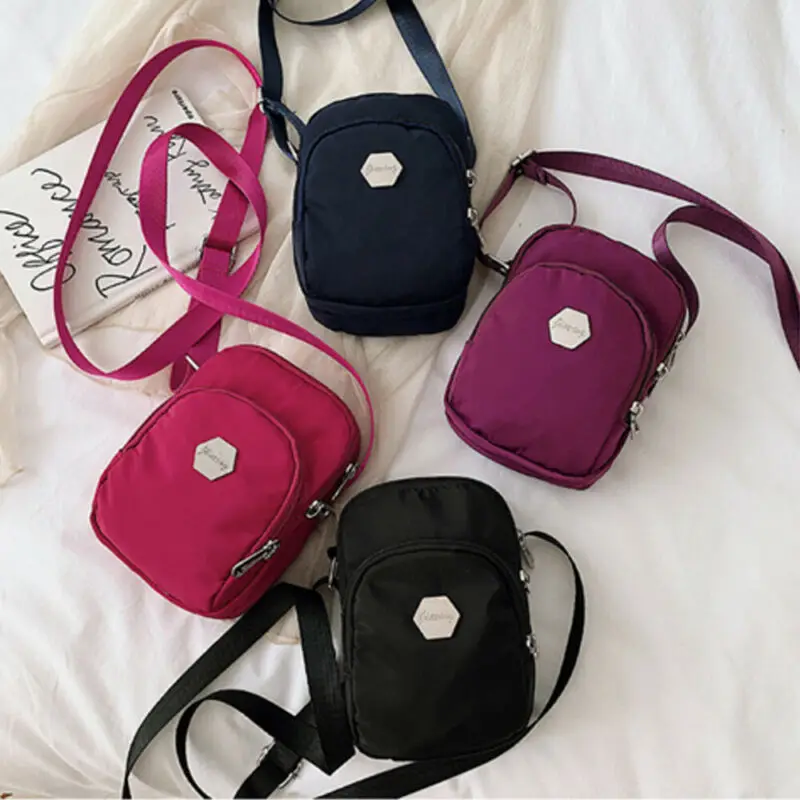 Модная новинка, женская сумка, одноцветные сумки, портативная широкая сумка на плечо, маленькие сумки через плечо для телефона, женские сумки-мессенджеры