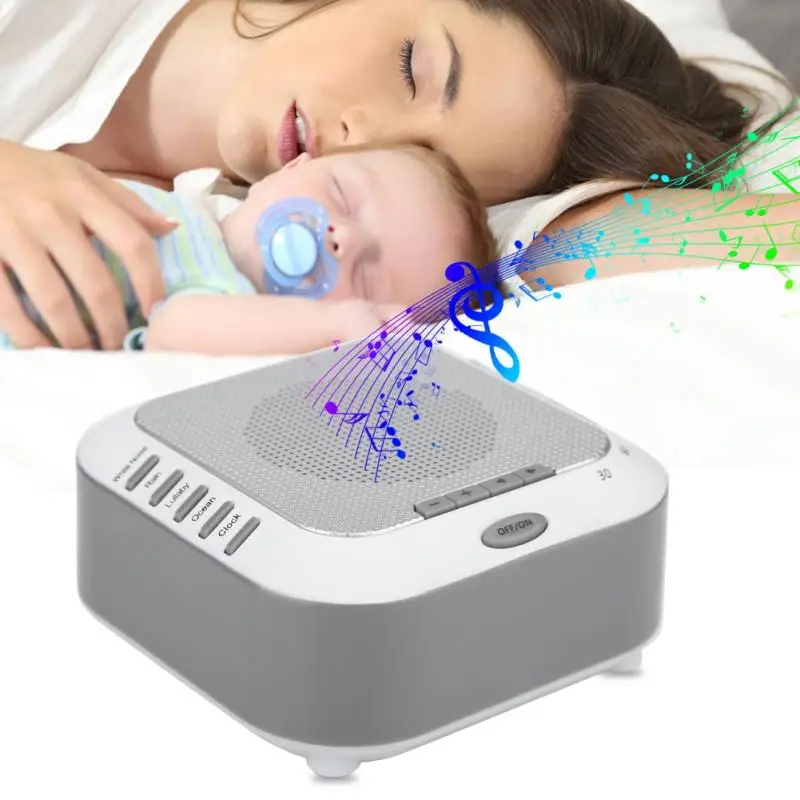 

Professional Baby White Noise Machine Sleep Sound Night Light Improve Sleeping Soothing Relax Sound Device Auto-off Time Tools