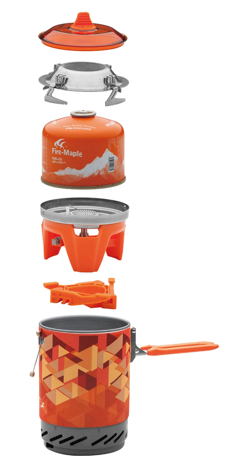 De arce de fuego al aire libre Personal sistema de cocina senderismo Camping OvenPortable mejor propano quemador de la estufa de Gas de FMS-X2 olla - 3