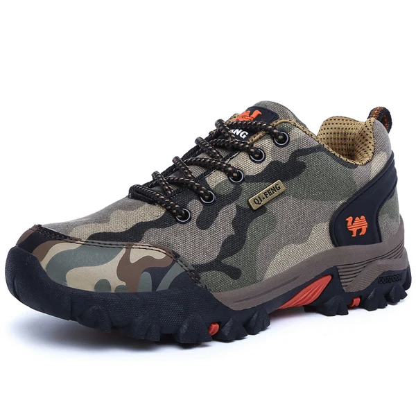 Мужская и женская уличная спортивная походная обувь, модная пара армейских камуфляжных треккинговых ботинок, износостойкая повседневная обувь для альпинизма - Цвет: 511 Brown