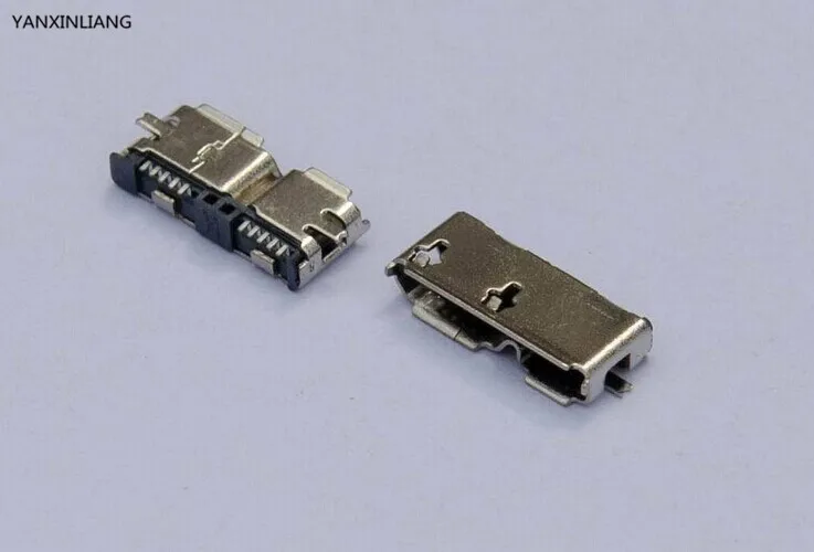 

5pcs/lot Micro USB 3.0 B Type SMT SMD Female Socket Connector for Hard Disk Drives Data Interface