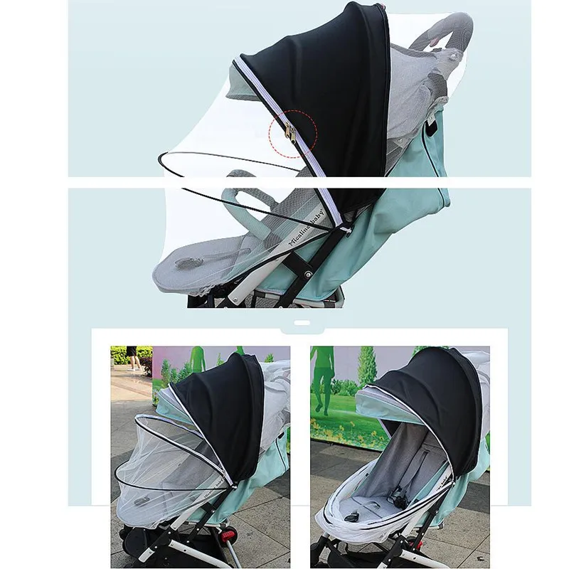 baby stroller handle cover Unversal Baby Stroller Sun Shade Mosquito Net Bug Nets Sun Visor Canopy Cover Hood Pushchair Pram Yoya Yoyo Accessories Babyzen Baby Strollers best of sale