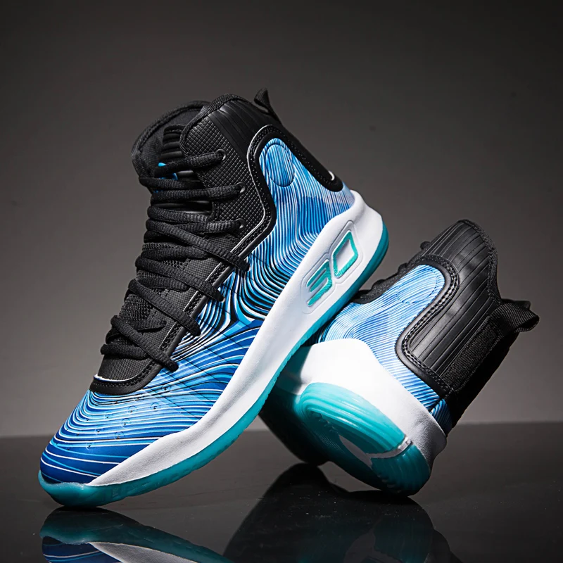 Men Basketball Shoes Breathable Anti-skid Light Jordan Basketball Sneakers Man Lace-up Sports Gym Ankle Boots Shoes Basket Homme