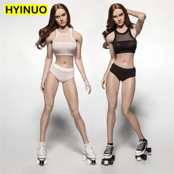 

2 Models 1/6 Scale CT011 Women Skating Girl Sexy Sports Underwear Clothes Clothing Suit Set Model for 12''Action Figure Body
