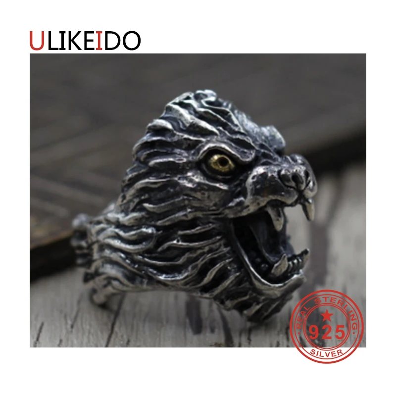 

100% Pure 925 Sterling Silver Jewelry Rings Adjust Vintage Mens Signet Ring For Women Special Christmas Gift 987