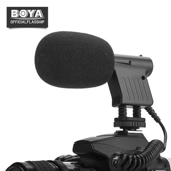 

BY-VM01 Wired Video Microphone Broadcast Directional Condenser Video Microphone for Nikon for Canon for Sony Cameras DV