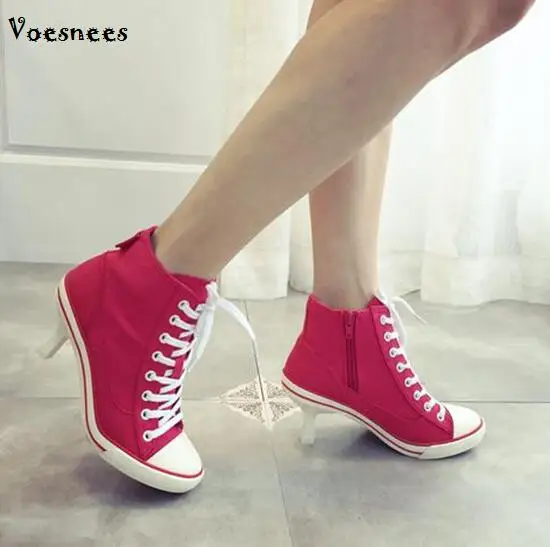 Canvas Woman Shoes Boots Wome 2018 New Women's Shoes Denim Denim Canvas Ladies Pumps Shoes Female Dress Shoes Pumps