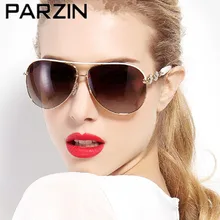PARZIN, ручная работа, стразы, поляризационные солнцезащитные очки для женщин, роскошные женские солнцезащитные очки для водителя, оттенки, гелиоскоп, окуляр 9613