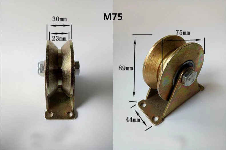 Универсальный вращающийся шкив золото M50/60/75 сталь v-образной формы колеса подшипник колеса платформа рычаг оборудование для стула аксессуары