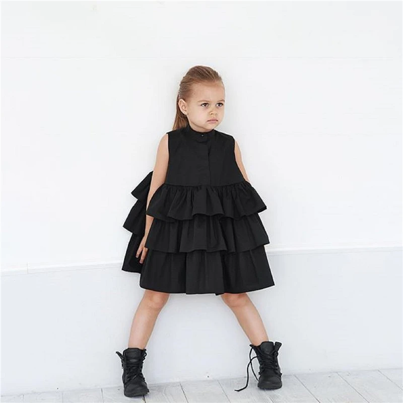 

pudcoco 1-6Y Toddler Kid Baby Girls Ruffles dresses girl chiffon Party Pageant Princess Summer Tutu baby girl Dress Clothes