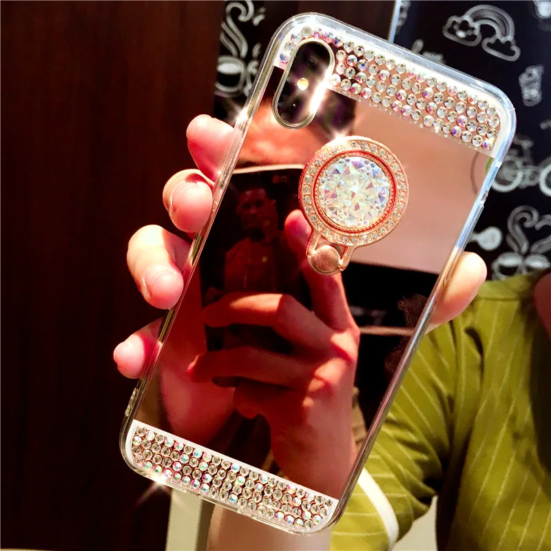 Classical Mirror Plating Phone Case For iPhone X 10 8 7 Plus Soft TPU Cover 6 6s 5 5s Protective Back Shel |