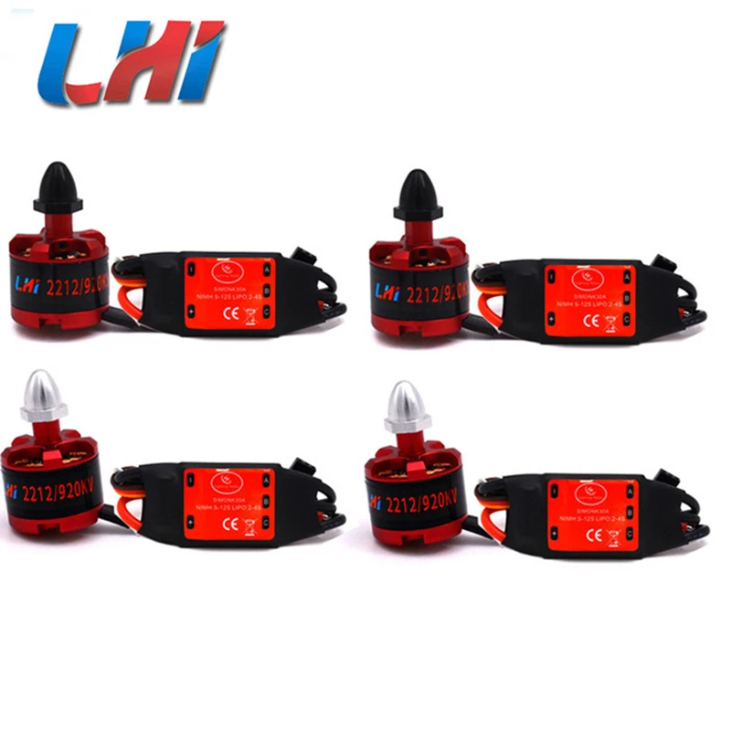 4 шт. 2212 920kv бесщеточный двигатель и 4x 30a Simonk Quad X525 Lipo Servo X Lhi для дрона