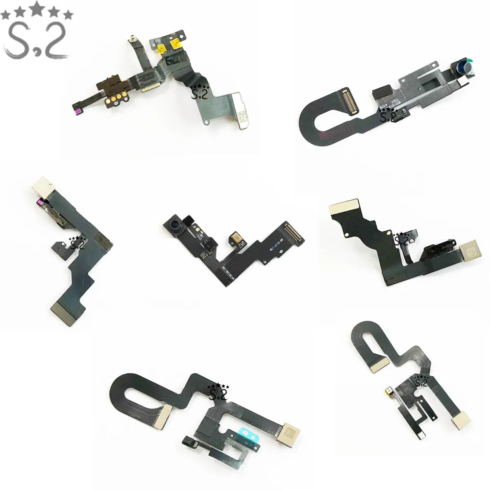 

Genuine Front Camera For iPhone 5c se 8 8plus Facing Front Lens Camera Right Proximity Sensor Flex Cable