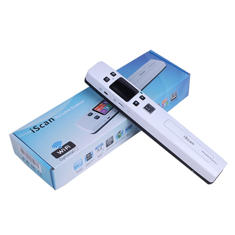 

Wifi 1050DPI High Speed Portable Mini Iscan Document & Images Scanner A4 Size JPG/PDF Formate LCD Display for Business Reciepts