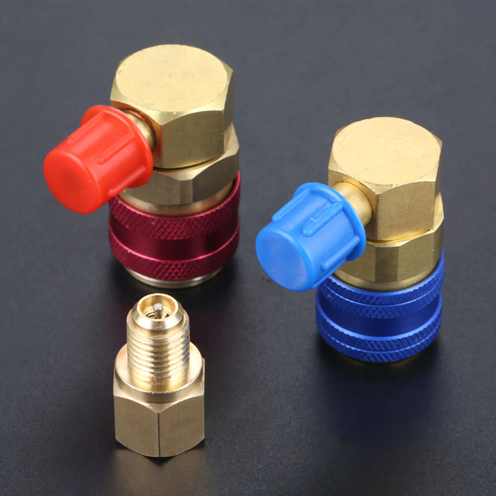 

AC R134a QC-15LH High Low Quick Connector Adapter Coupler R12 to R134a Manifold Conversion Kit