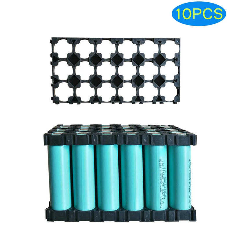 

10 Pcs 18650 Li-ion Battery Holder 3x6 Cell Spacer Bracket Radiating Shell Rack Cylindrical Batteries Fixture MDJ998