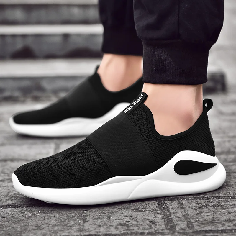 

TRAANO 2019 Men Shoes Sneakers Casual Shoes Men Summer Fashion Summer Shoes Men Casual Air Mesh Size 39-46 Black Blue Red ZZ-119