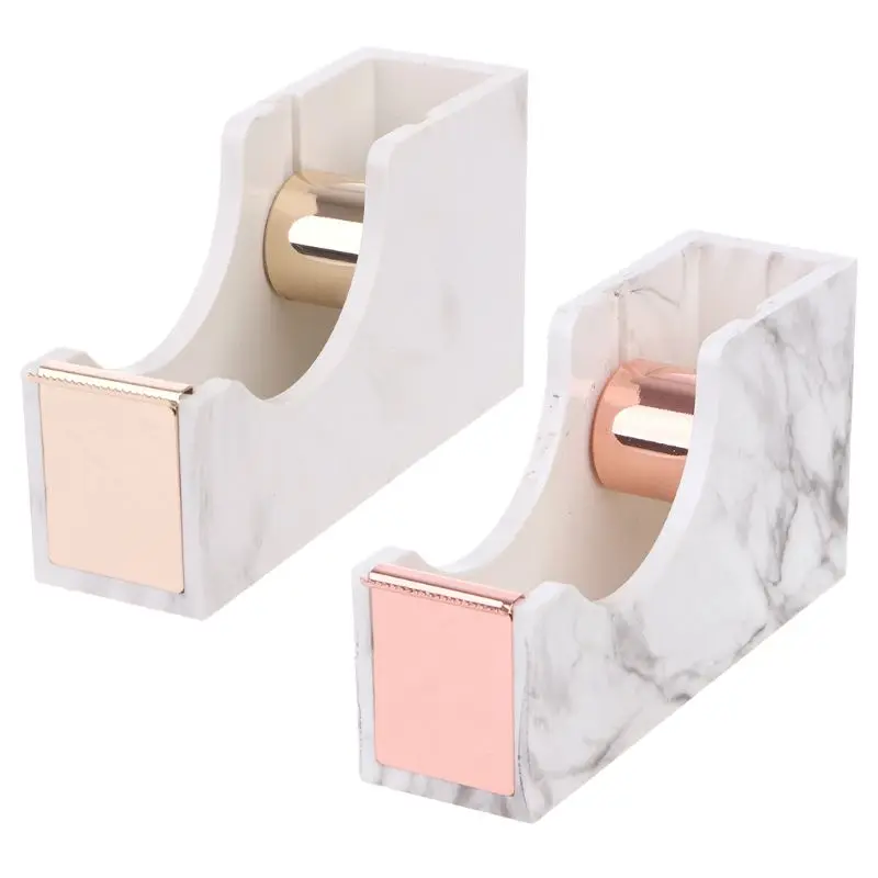 

2019 New Wit Marble Desktop Adhesive Tape Dispenser Cutter Metal Core Office School Supplies
