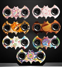 Figet Tri Spinner Batman Tri spinner Fidget Finger Spinner Hand Focus Ultimate Spin EDC Stress Reducer