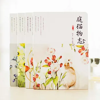 

New Sketchbook Diary drawing Sketch book School Notebook paper 80 sheets Floral Flower Office school Supplies gift