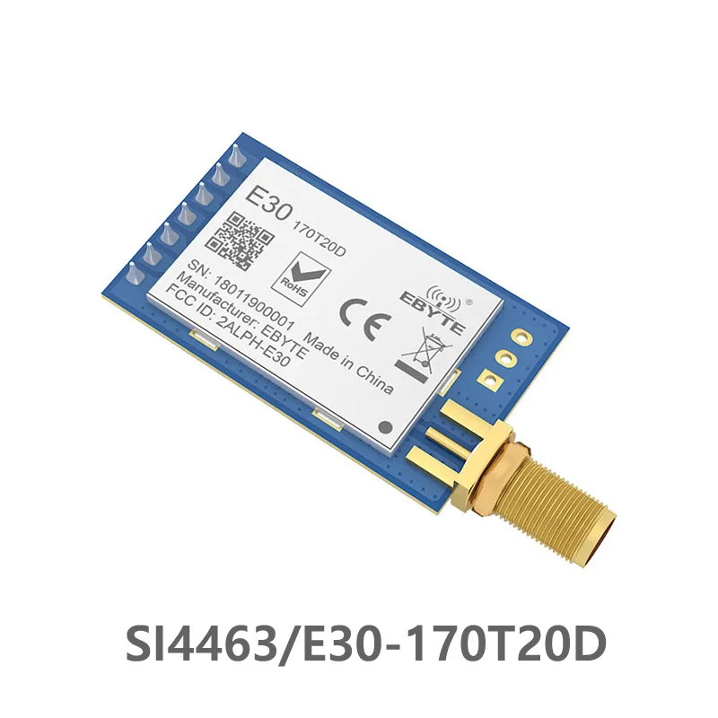 

E30-170T20D SI4463 170MHz 100mW Long Distance rf module Receiver Module IoT UART Serial Port Wireless Transmitter and Receiver
