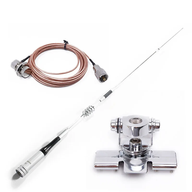 

Car Mobile Radio Antenna Package : Diamond SG-7200 UV Dual Band Antenna+Nagoya RB-400 Antenna Clip Mount+RG-316 Teflon Cable