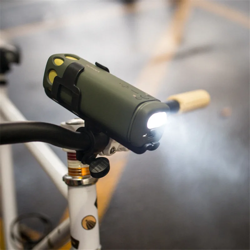 

Bike Lamp 3in1 Portable Bluetooth Car Audio Mini Speaker Mobile Power 8000 Ma Charging Treasure Flashlight