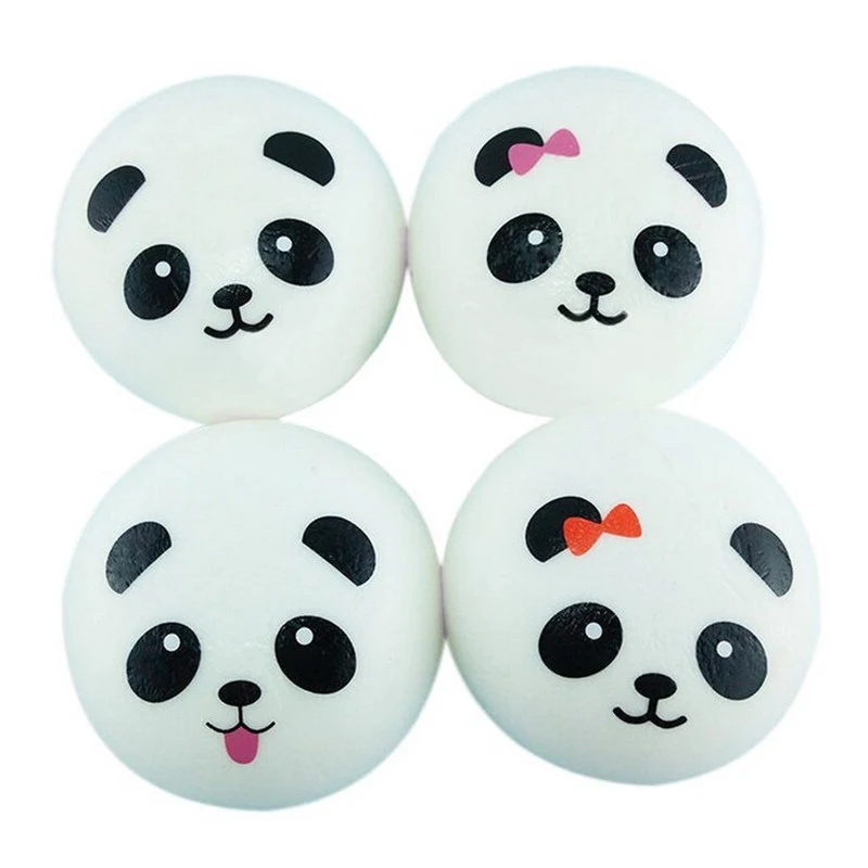 

HOT SALE 1pc Squishy Venting Ball Joke Toy Simulation PU Cartoon Panda Squeeze Squishies Toys