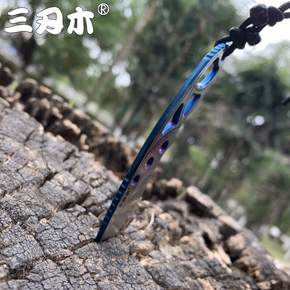 Sanrenmu 4101 pocket knife 12C27 steel outdoors portable mini Pocket camping EDC Rescue Survival Tool stiletto utility knife