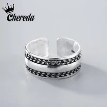 

Chereda Silver Plain Rings For Women Male Engagement Wedding Band Female Feminine Open Nail Toe Feet Jewelry