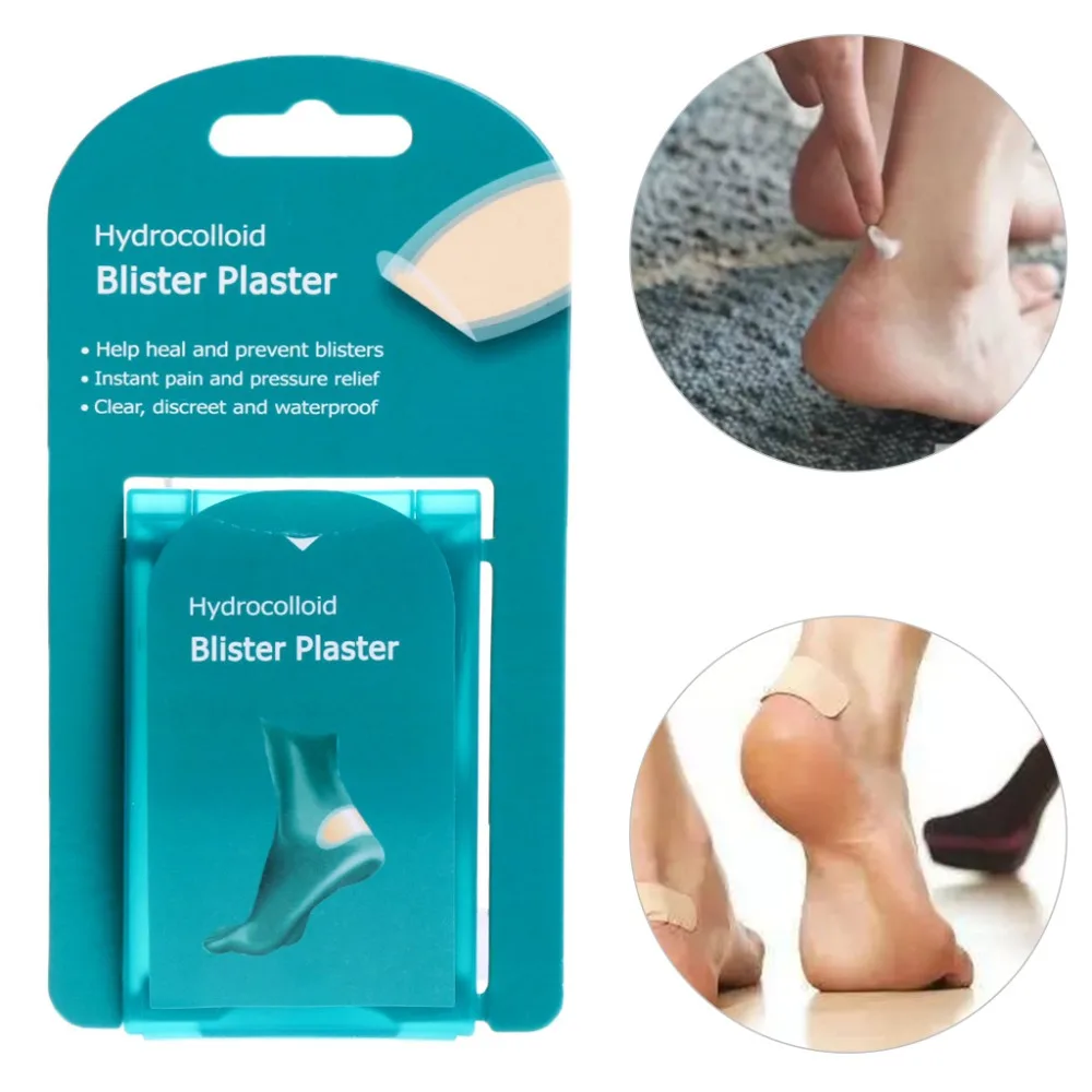 4Pcs Silicone Foot Care Skin Hydrocolloid Relief Plaster Blister Patch