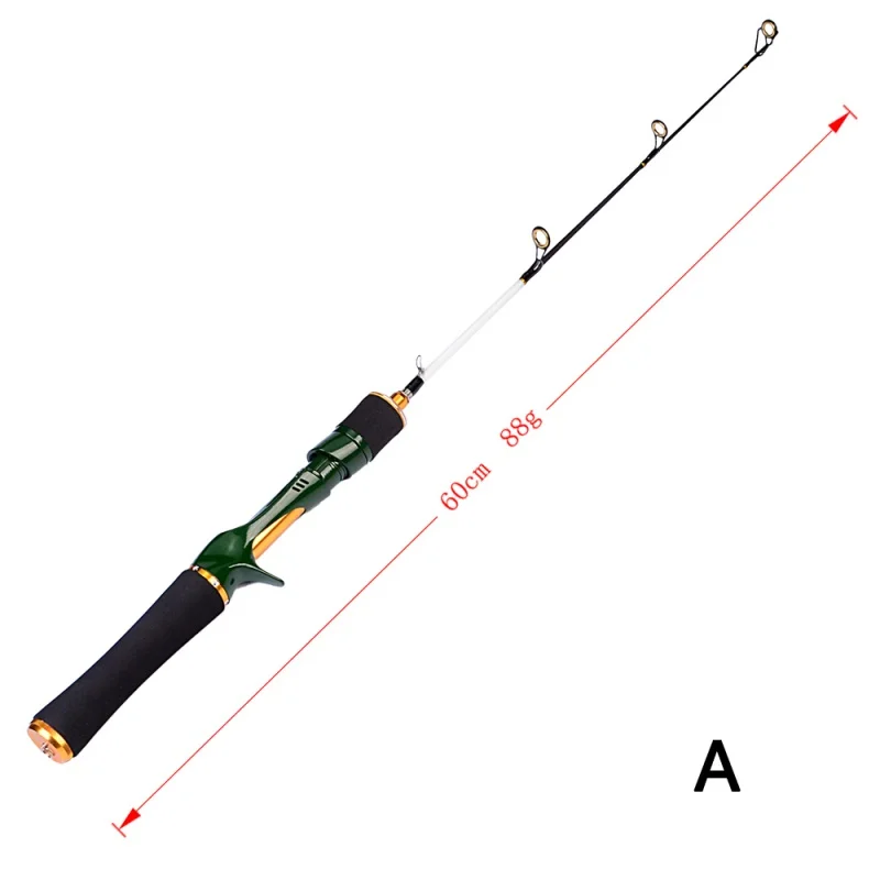 Высокое качество, зимняя креветка, ледяная удочка, удочка, зимние удочки, спиннинговое литье, 3 секции, рыбная удочка, 60 см, 70 см, 80 см