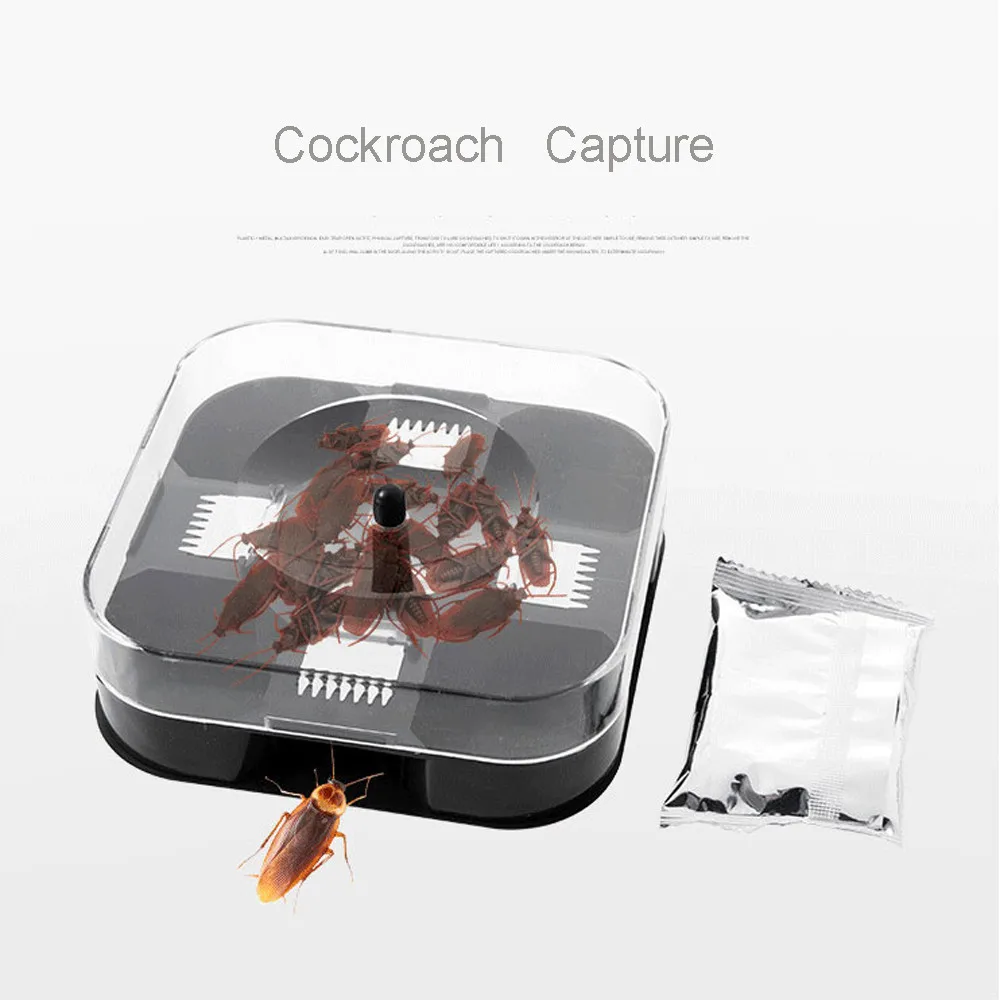 

Cockroach Traps Box Reusable Cockroach Bug Roach Catcher Cockroach Killer Bait Traps Pesticide for Kitchen