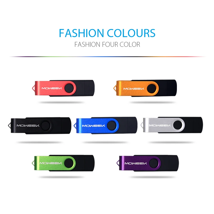 Moweek M33 Мода 2016 года металла OTG USB 2.0 cle 4/8/16/32/64 ГБ flash drive полный Ёмкость флешки usb memory