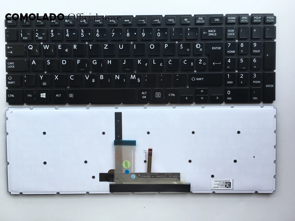 

WB West Balkans Keyboard For Toshiba Satellite S55T-B5271SM S55T-B5273NR S55T-B5282 S55B-T S55-B S55D-B S55DT-B Backlit keyboard