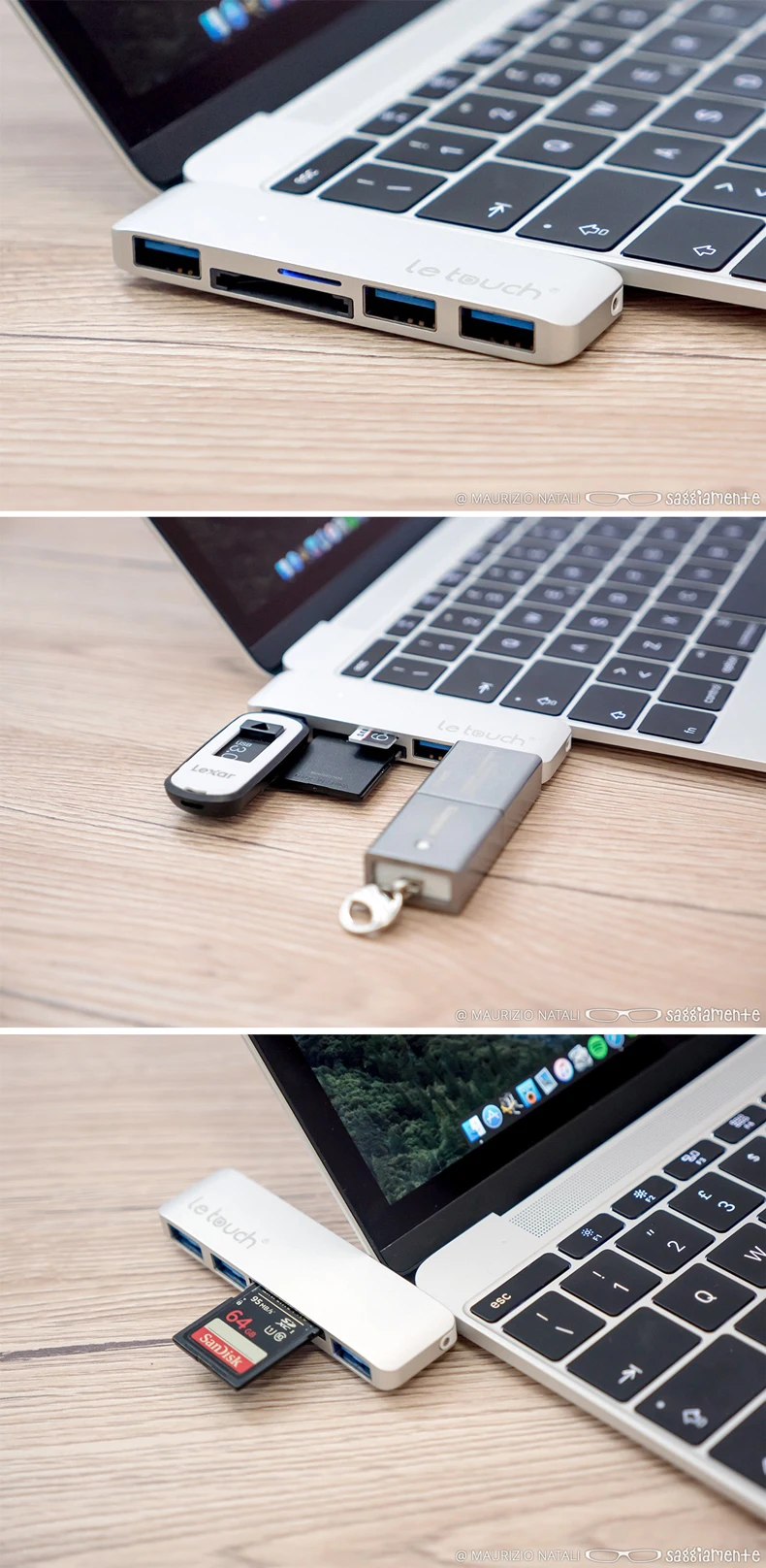 USB c концентратор USB 3.1 Тип c центр алюминиевого Тип c USB/SD адаптер USB c 5 В 1 Combo HUB для MacBook OS Оконные рамы