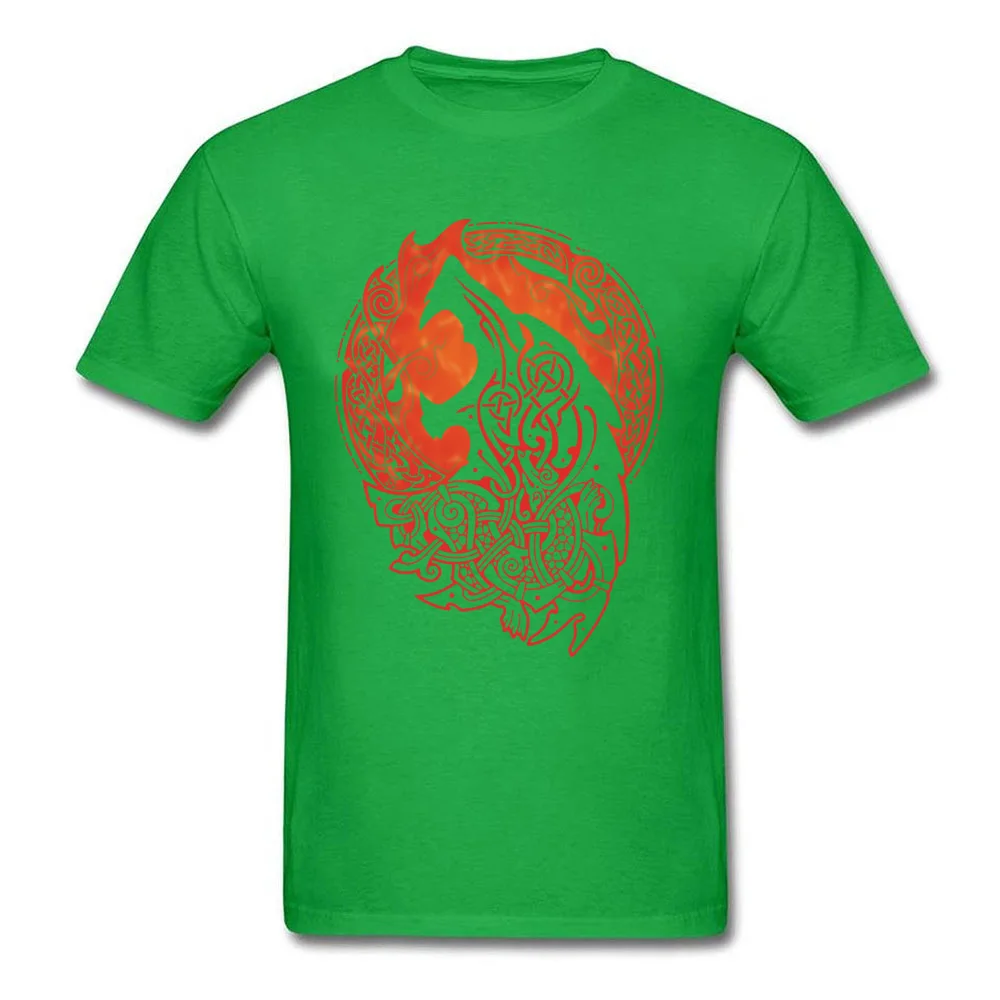 Printed On Short Sleeve Tops Shirt Thanksgiving Day Family Round Collar 100% Cotton Fabric T Shirt Men's T-Shirt FENRIR FENRIR green