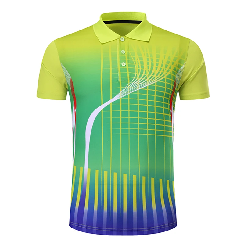 Новая быстросохнущая футболка для бадминтона для мужчин/женщин, теннисная футболка s, Спортивная футболка для настольного тенниса, футболка для пинг-понга 210AB